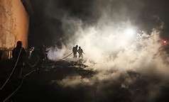 نجات ۶ کارگر از آتش‌سوزی در میدان فردوسی