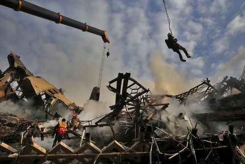 گزارش سایت یاهو از فاجعه پلاسکو