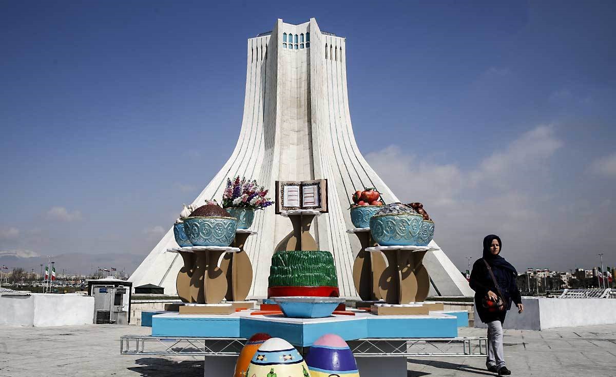 تهران اینگونه به استقبال بهار می‌رود
