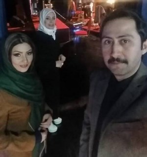 صبا راد در کنار خواهر و همسر خواهرش/عکس
