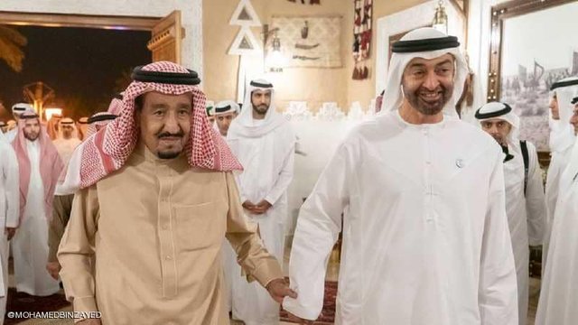 دیدار ولیعهد ابوظبی با پادشاه عربستان در غیاب بن سلمان