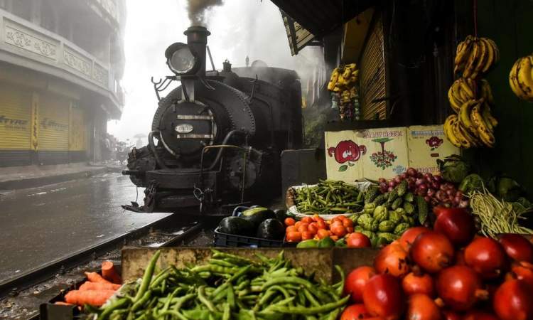 راه‌آهنی دیدنی و جذاب در هند