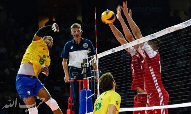 شکست ستاره‌های والیبال برزیل مقابل جوانان لهستان
