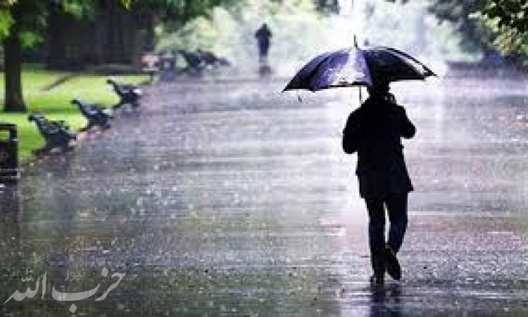رگبار باران در جنوب کشور
