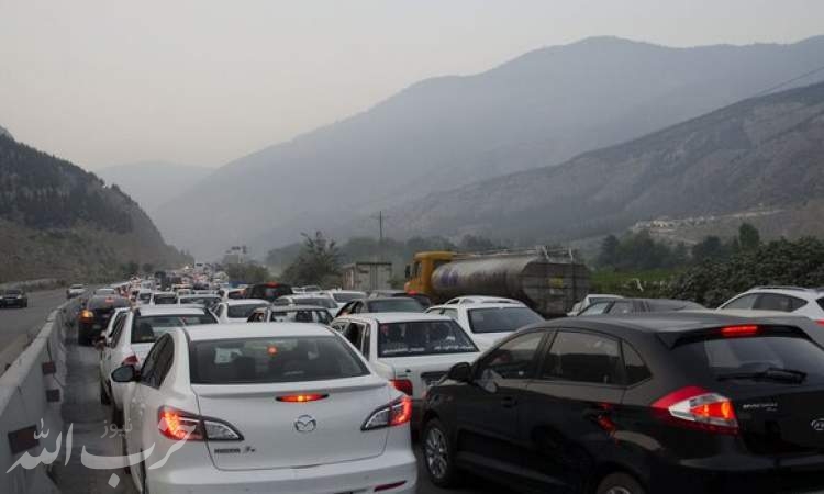 ترافیک سنگین در محور چالوس/ ترافیک نیمه سنگین در شهریار - تهران