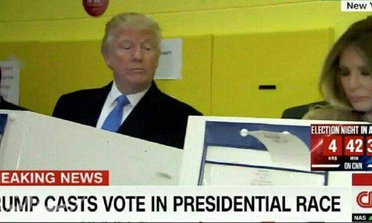 شک ترامپ به رأی همسرش ملانیا+عکس