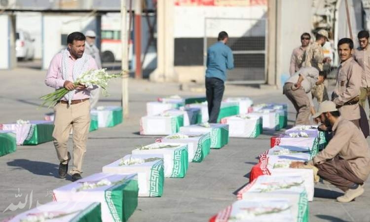 پیکر ۶۳ شهید دفاع مقدس به آغوش وطن بازگشت