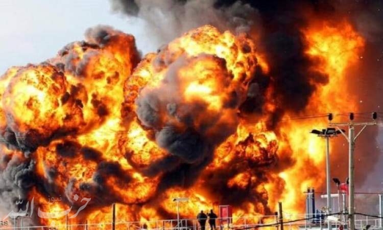 آتش سوزی در پالایشگاه نفت حیفا