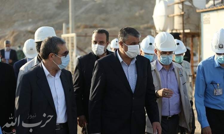 رئیس سازمان انرژی اتمی از پروژه‌های نیروگاه اتمی بوشهر بازدید کرد+ تصاویر