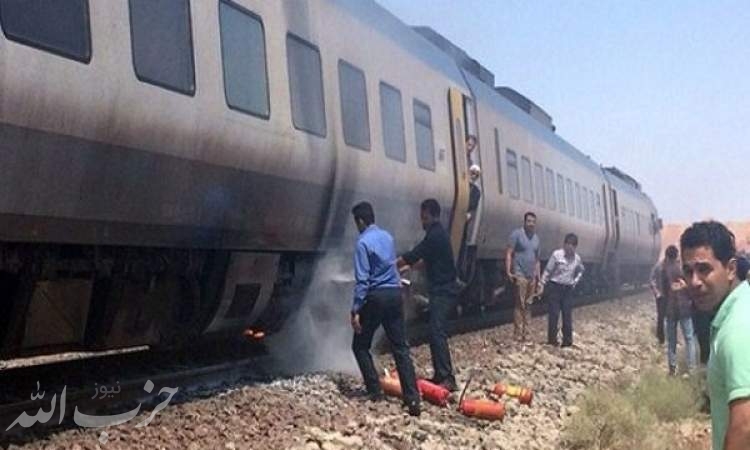 قطار یزد – تهران دچار حریق شد/ سرگردانی ۴ ساعته مسافران در نایین
