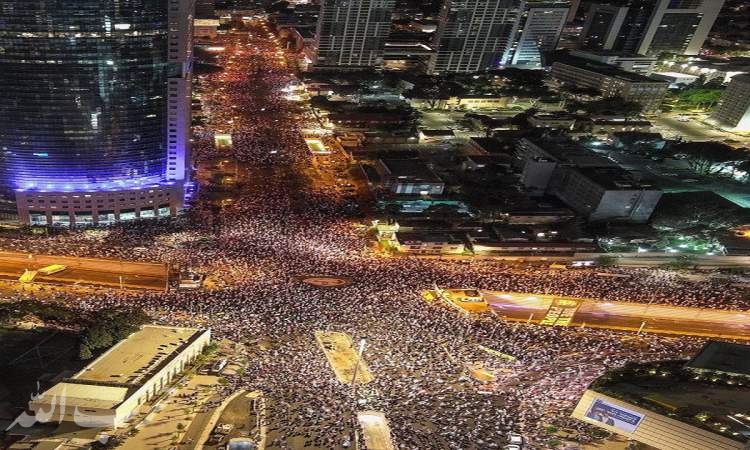 ۱۰۰ هزار نفر در تل آویو علیه نتانیاهو تظاهرات کردند