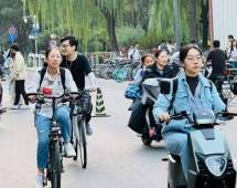 دوچرخه، وسیله نقلیه ۴۰۰۰۰ دانشجوی بزرگترین دانشگاه چین